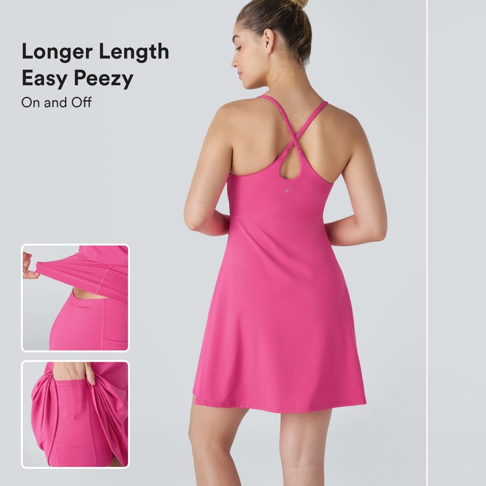 HALARA Pink Easy Peezy Dress
